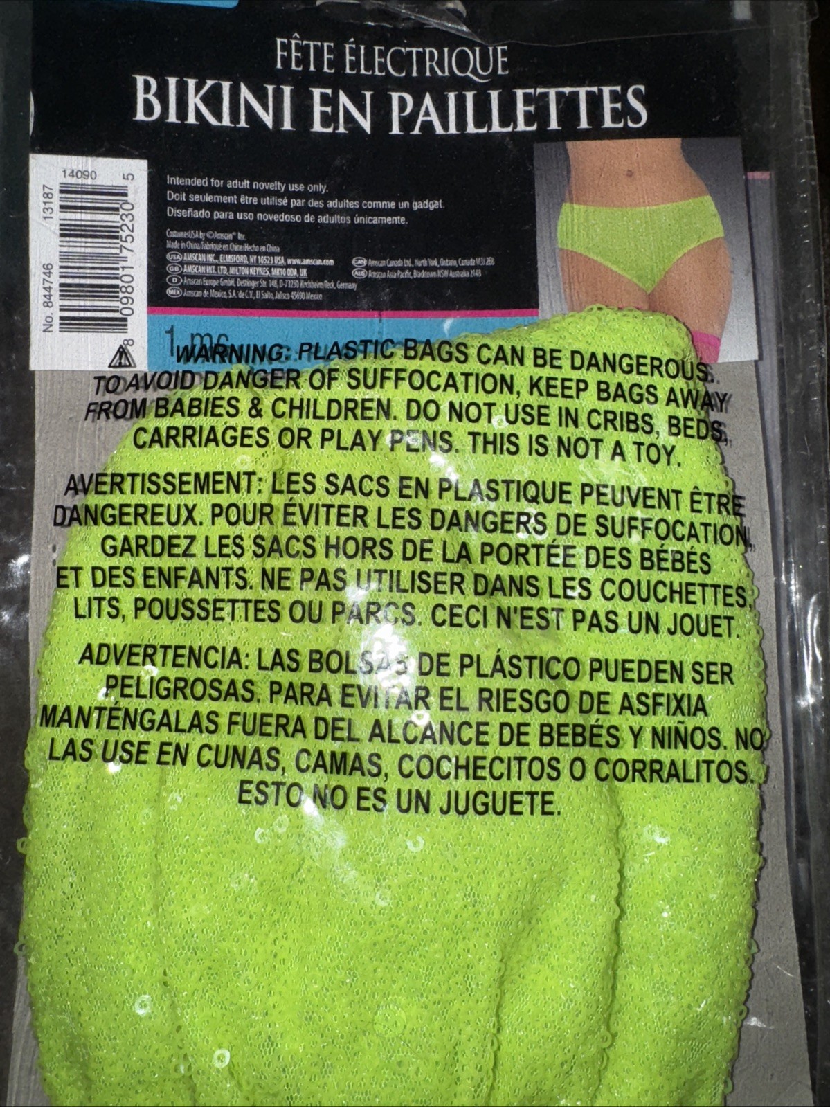 Neon Sequins Booty Shorts Underwear Neon Green Shorts Costume