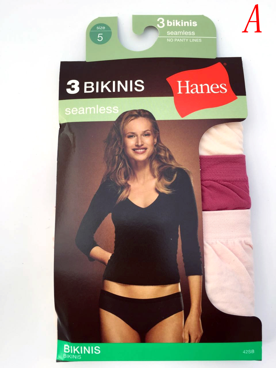 Hanes Women’s Panties BIKINIS 3-Pack 42SBAS “seamless” “NO PANTY LINES” NEW