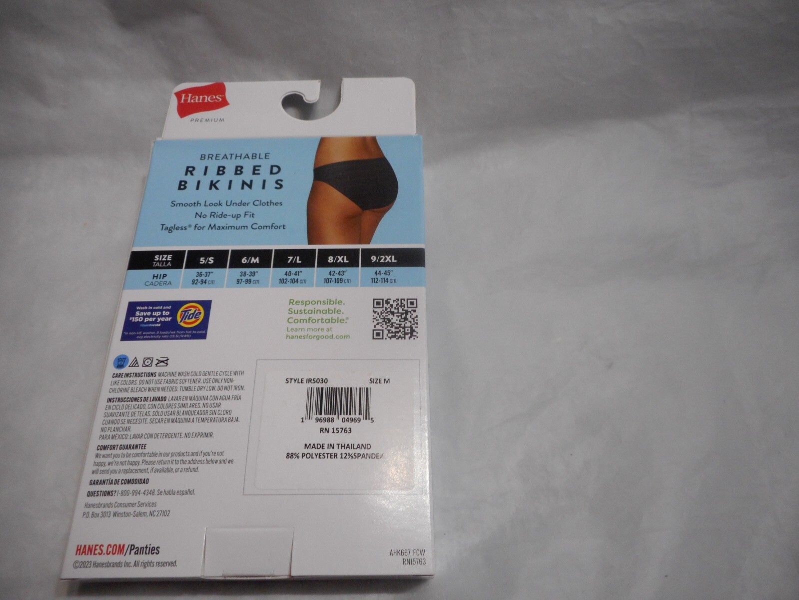 Hanes Premium Women 4 Pack Breathable Ribbed Tagless Pink Bikinis M,L,XL
