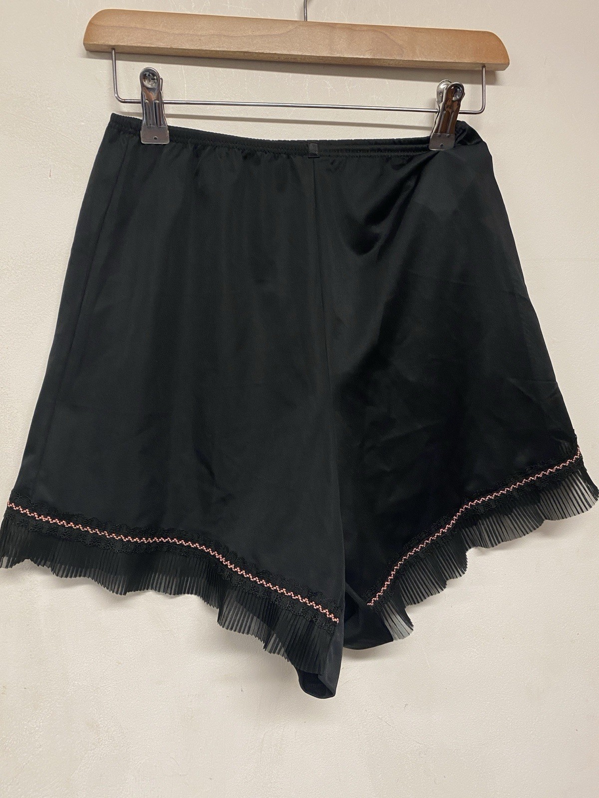 1950s Kayser Tailored 25 Black Nylon Jersey French Knickers Size S