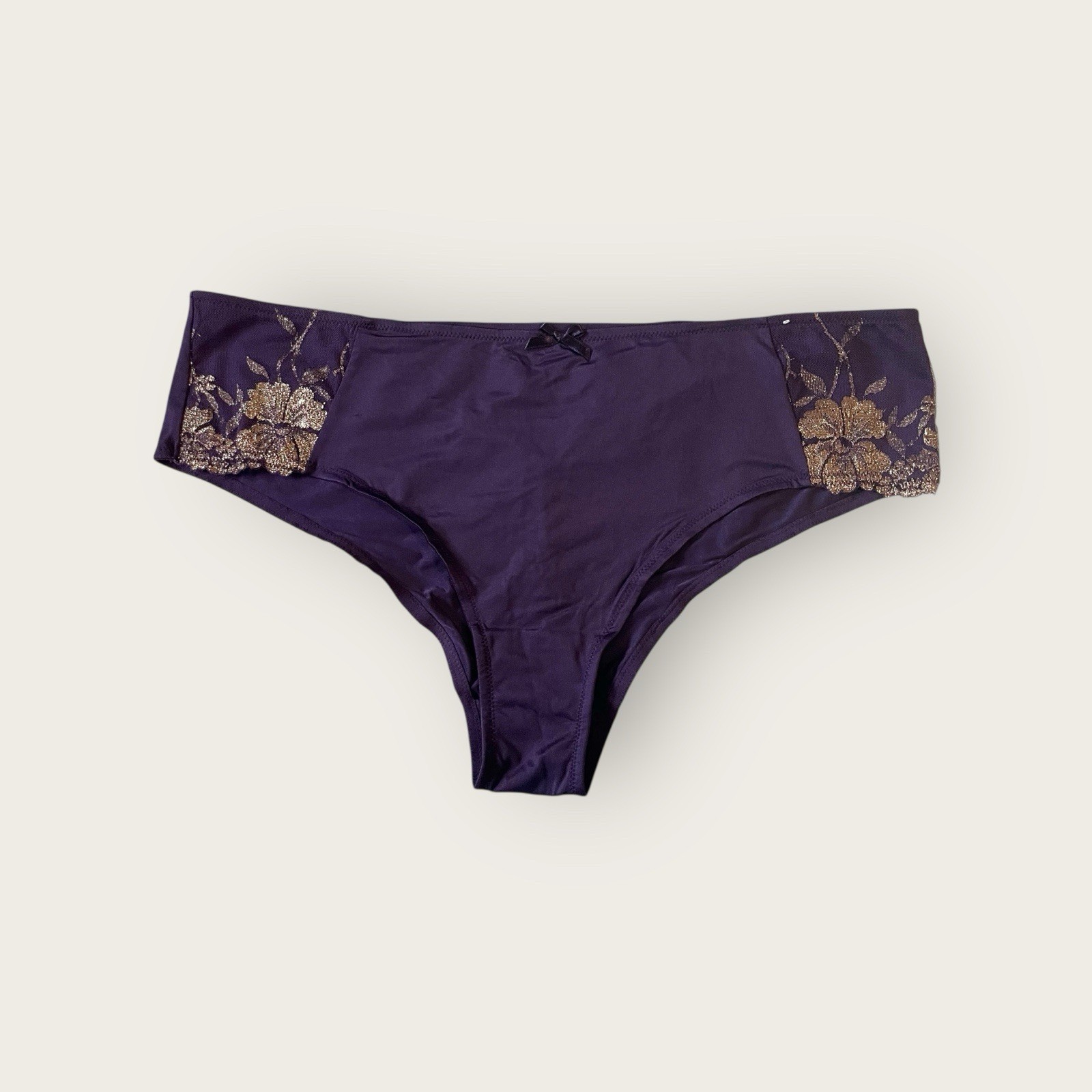 Lane Bryant Cacique Cheeky Panty Strappy Back Shimmer Foil Mesh 18/20