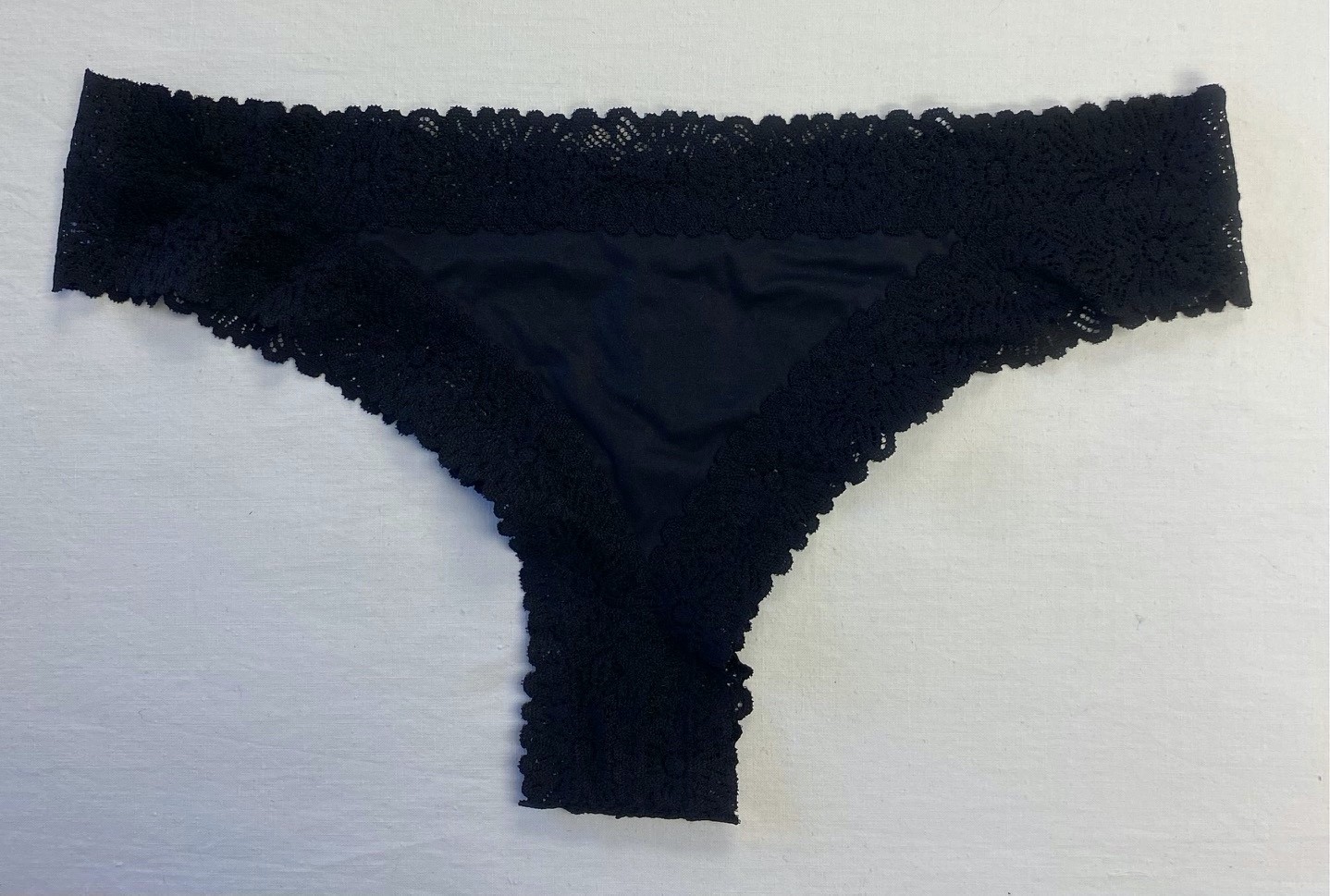 Aerie Sunnie Thong Underwear — TRUE BLACK S