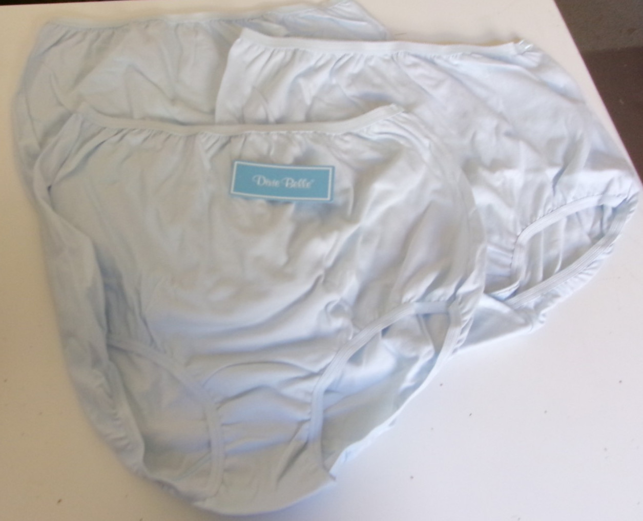 3 Dixie Belle by Velrose Cotton Briefs 100% Cotton Blue Size 8 Style 410