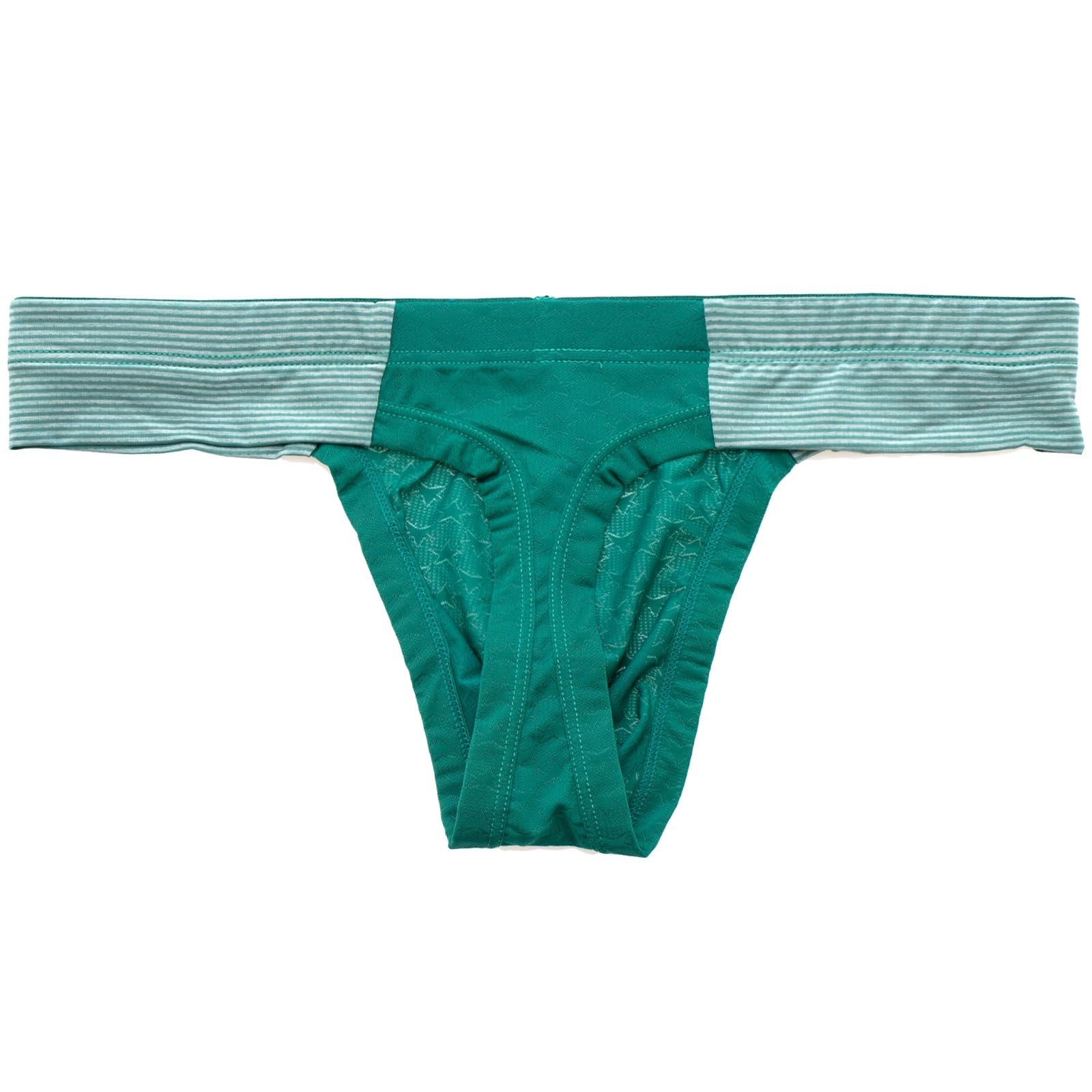 Summer Code Mens Underwear Soft Lightweight Bulge Large, 1 Pack-green