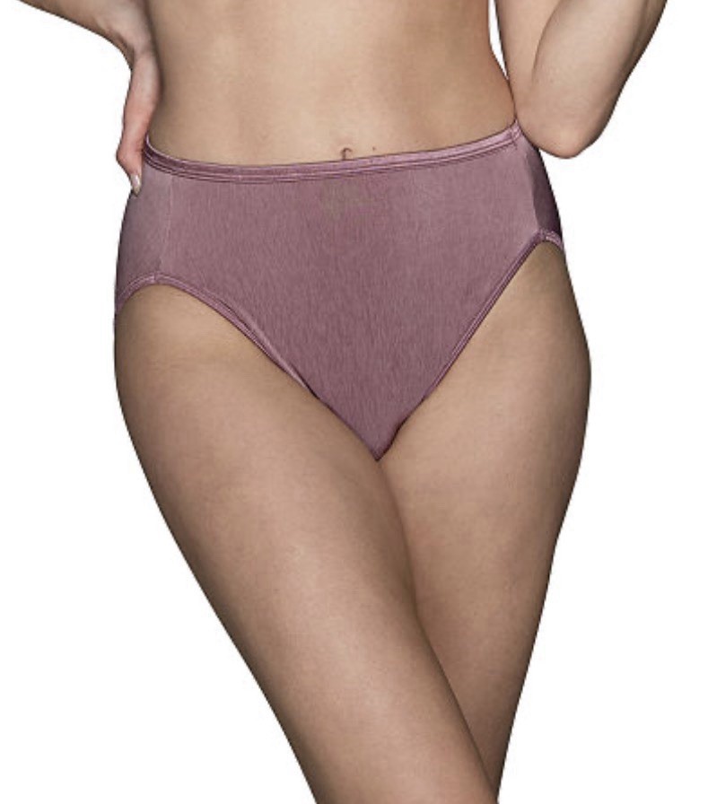 Vanity Fair Women’s Plus Size Hi-Cut Brief Underwear Premium Plum, Size-2XL