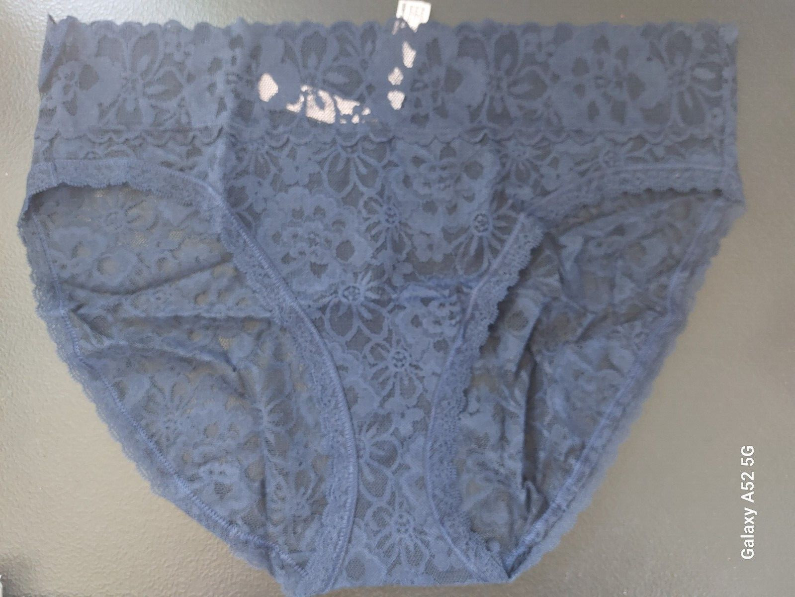 NWT VICTORIA SECRET The Lacie Lacie High Leg Brief Navy XXLarge (212c)