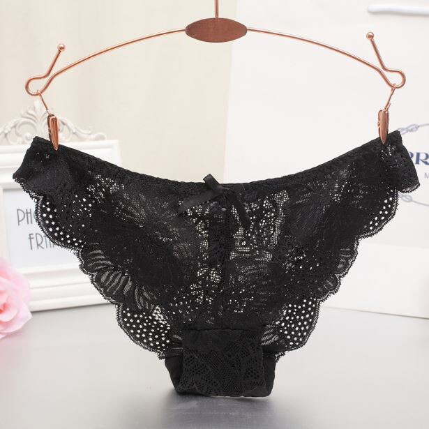 4 Pack Lot Sexy Womens See Through Lace Panties Briefs French Underwear Lingerie