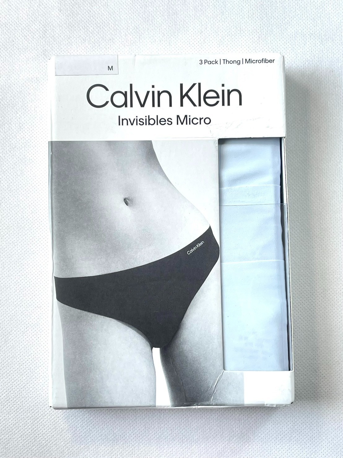NWT 3-Pack Calvin Klein Women’s M Carousel Cotton Thong Underwear QD3558 $35