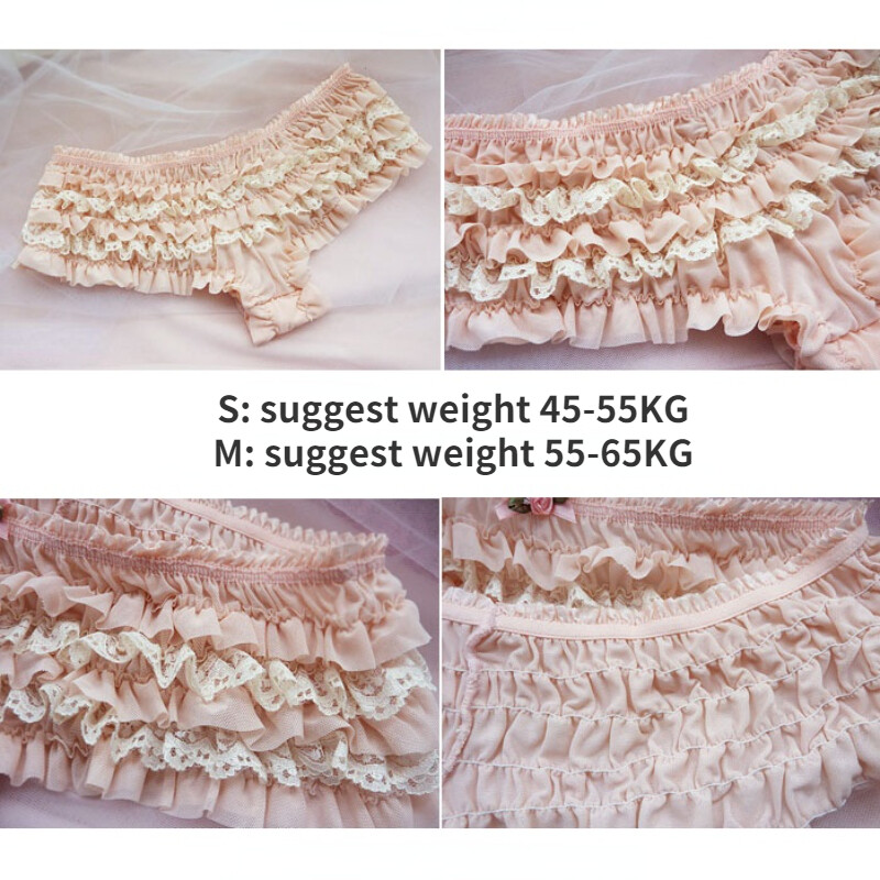 Women Frilly Lace Ruffle Tiered Knickers Panties Briefs Sexy Underwear Sweet