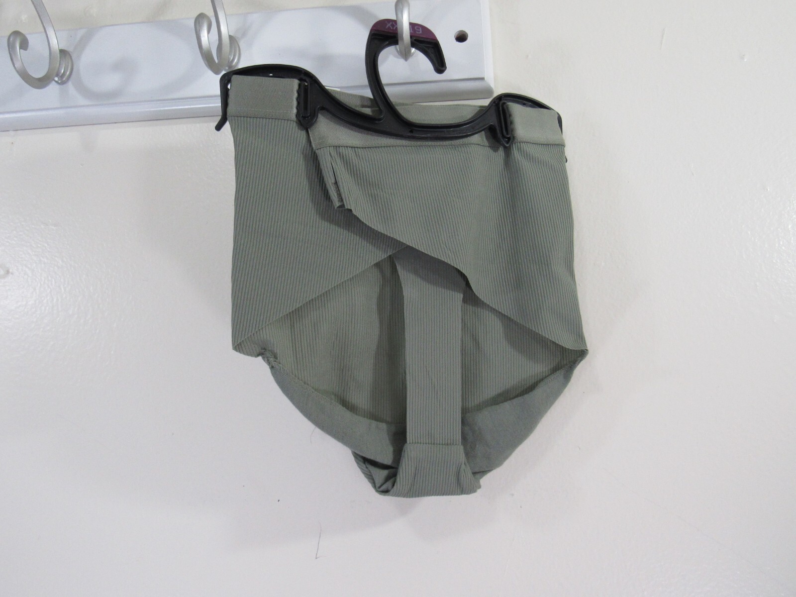 New No Bo Micro Rib Free Cut Thong Size XXL 19 Wild Sage