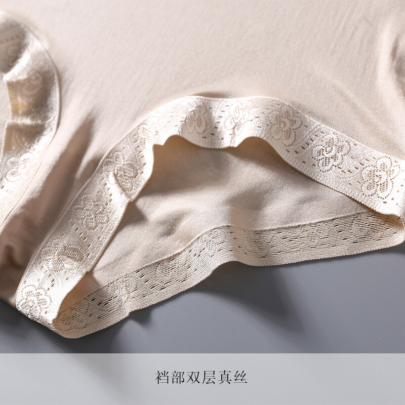 100% Mulberry Silk Underwear For Women Briefs Thin Cool Lady Mid-waist Panties
