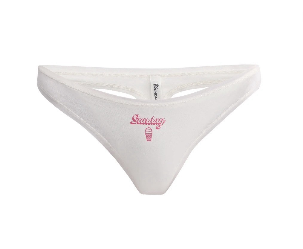 7-Pair NO BOUNDARIES Women’s XS (0-2) Cotton Thong Mid-Rise Days Of The Week