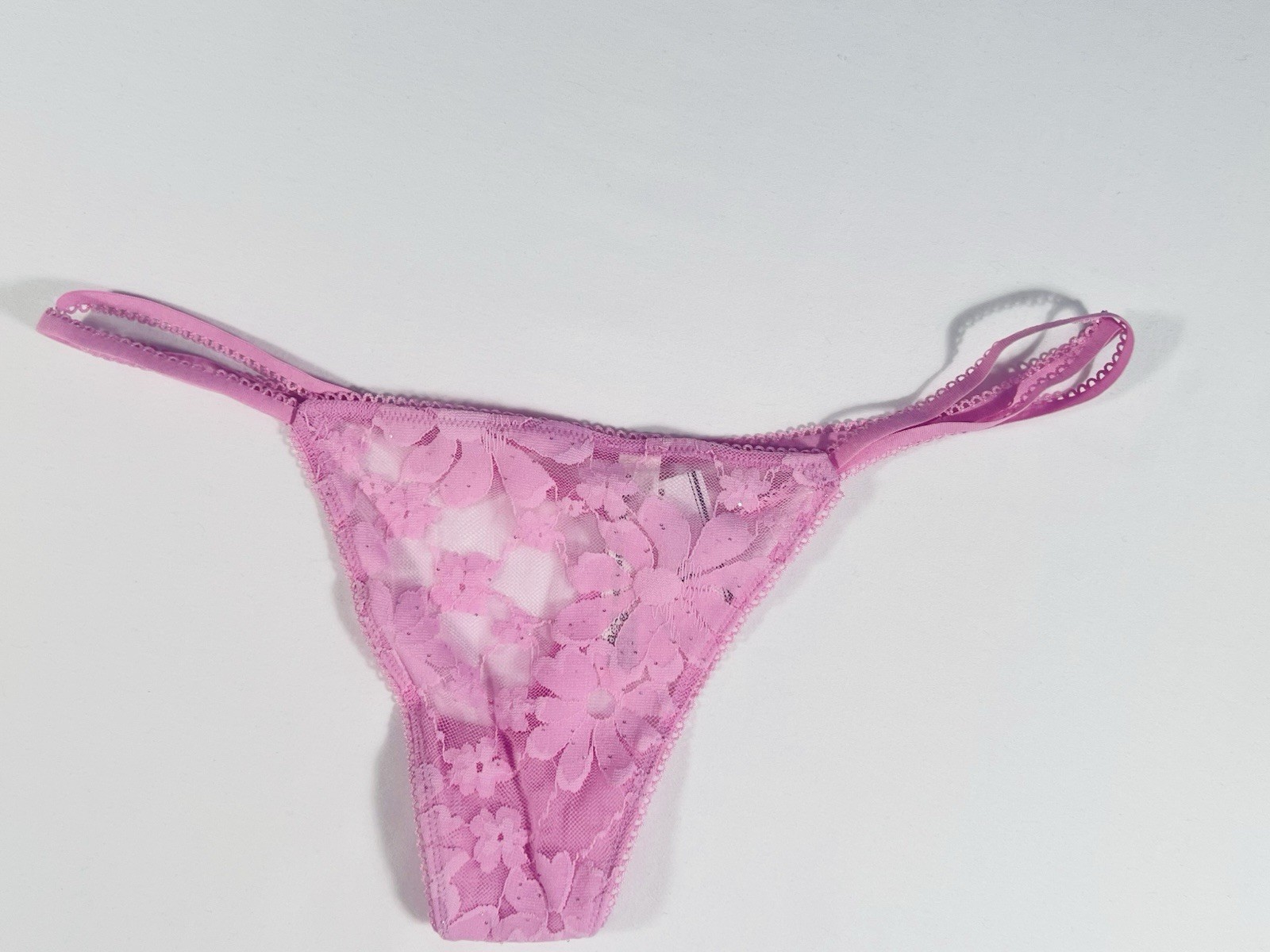 VICTORIA’S SECRET PINK WINK DOUBLE STRAPPY V ~STRING PANTIES XSMALL