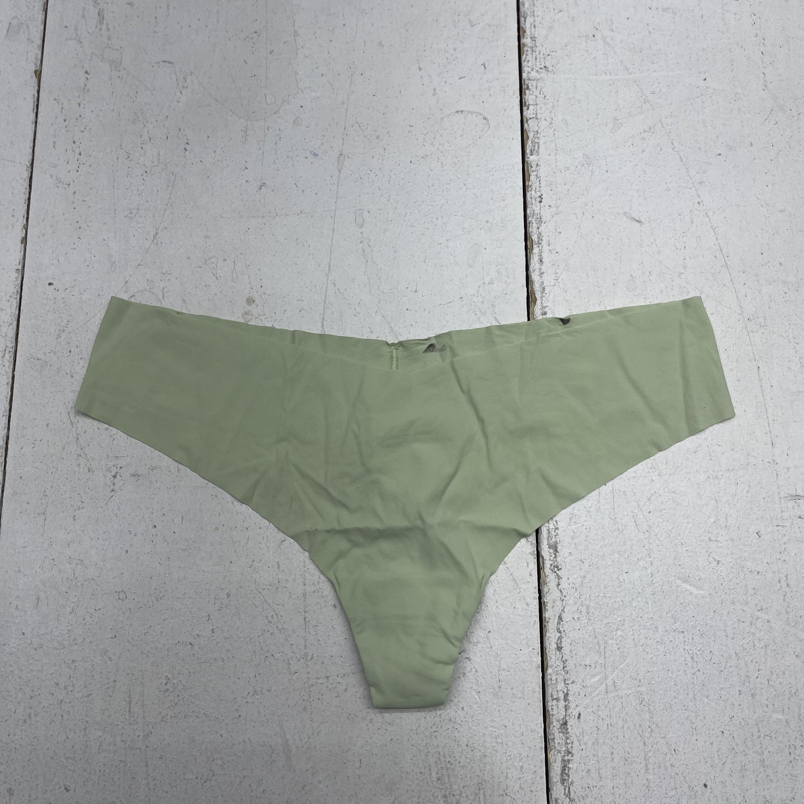 Aerie Thong Underwear Womens Large Green SMOOTHEZ Seamless Stretch Panties