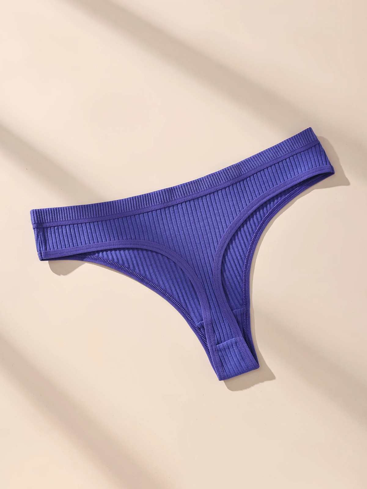 Low Rise Cotton G String Panties Women’s Solid Soft Stretch Comfort Fit 7 Pcs