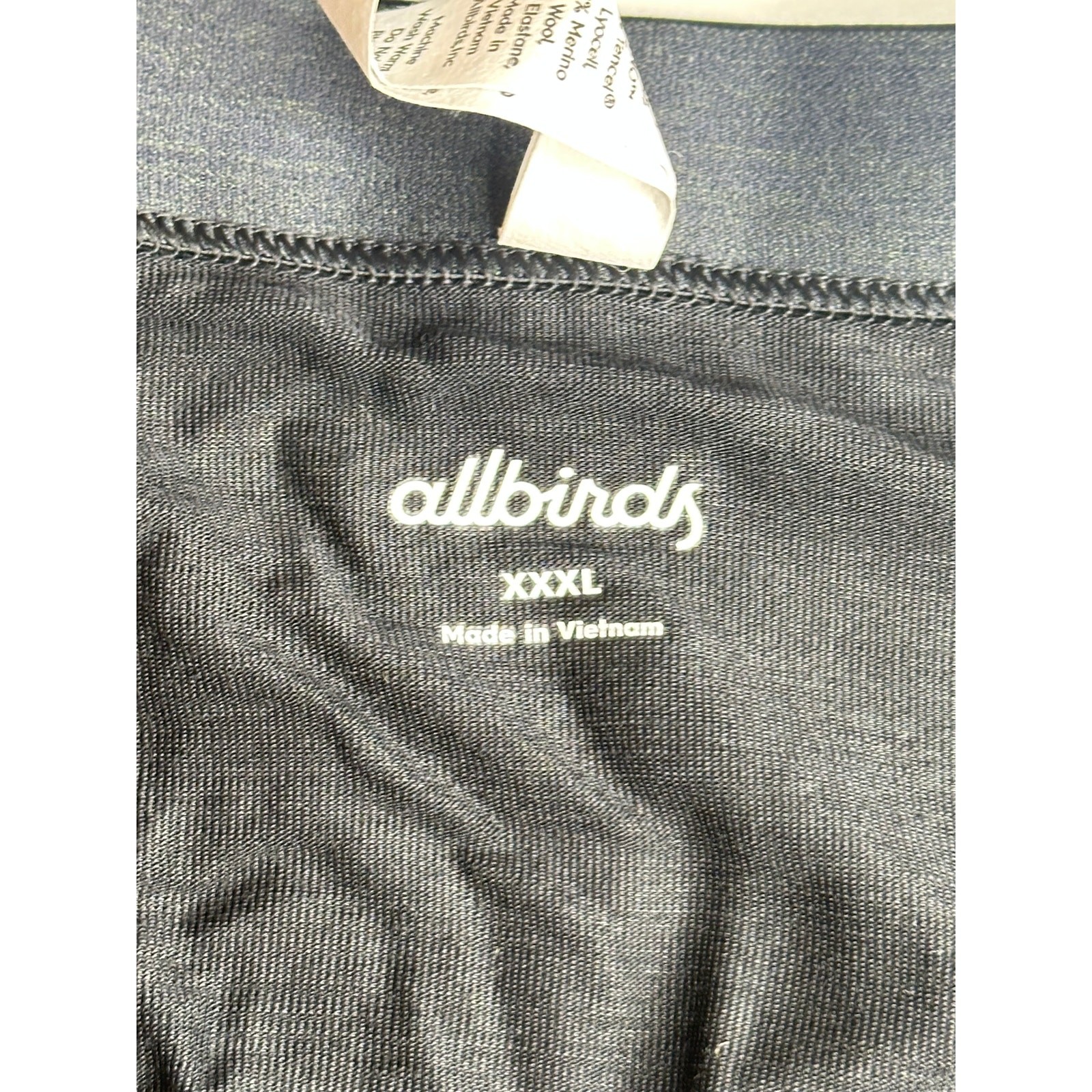 Allbirds Trino Shortie Panty True Black 3XL Rare Discontinued Merino Tree Blend