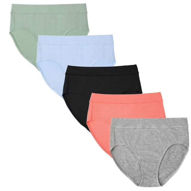 Member’s Mark Women’s 5-Pack Supersoft Cotton Brief Size S Brights