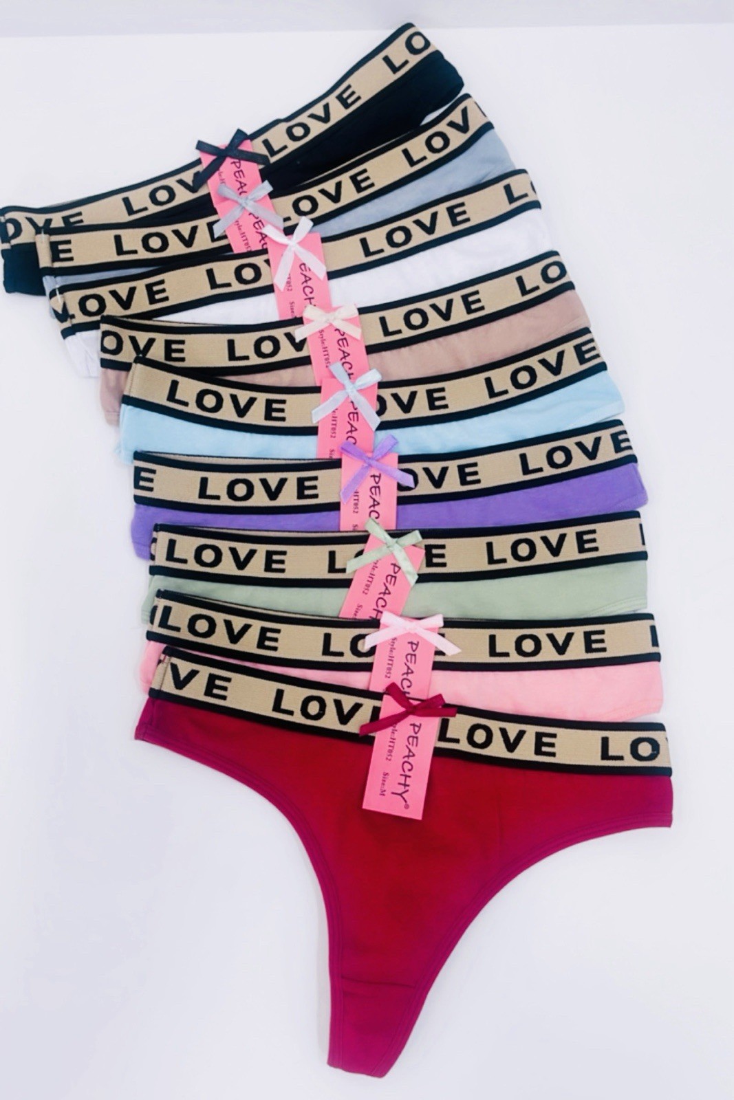 Pack Of 6 Sexy Ladies Womens Cotton Panties Thong G string Low Waist Underwear M