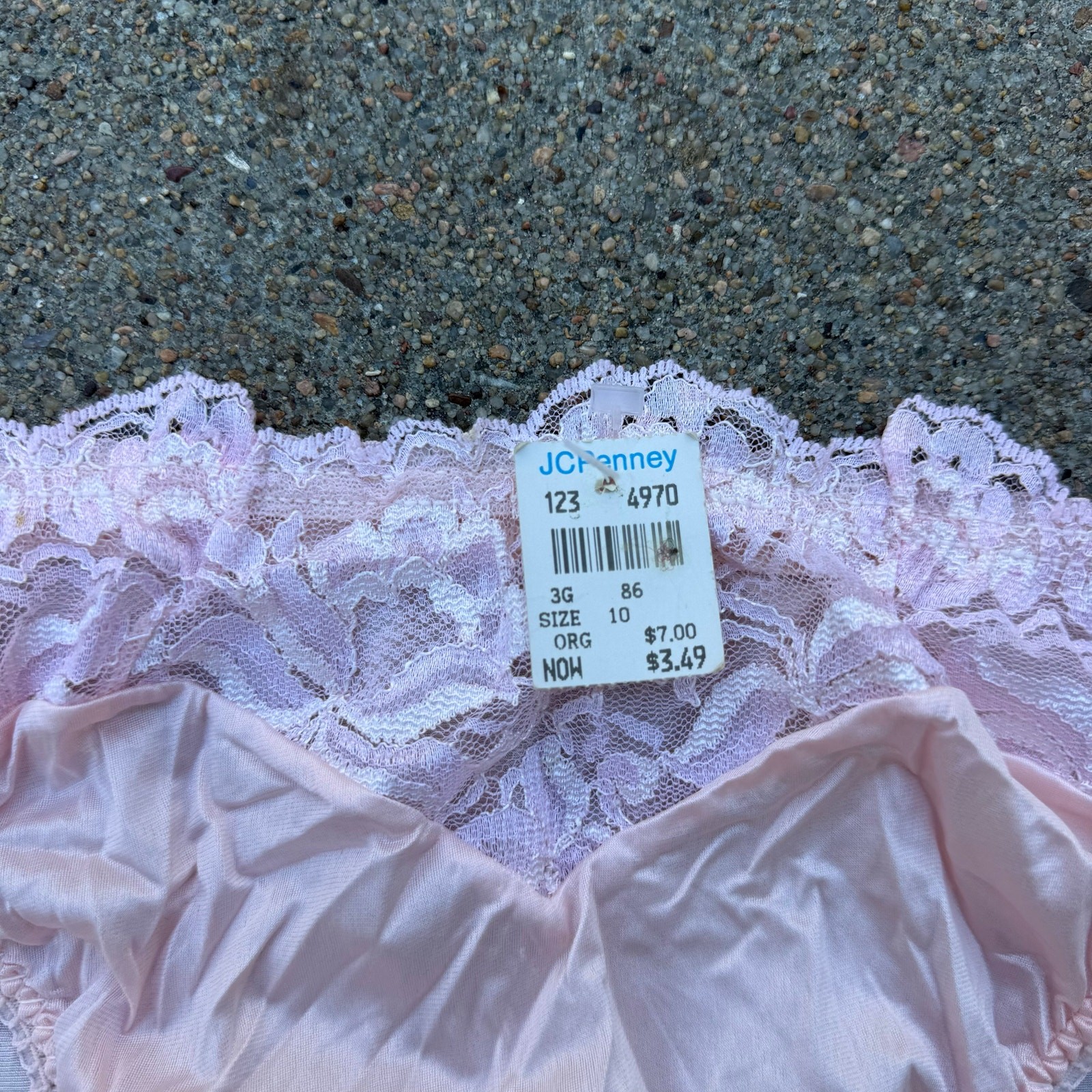 Vintage 80s EGO Lingerie Powder Pink High Rise Nylon Satin Briefs Size 10 NWT