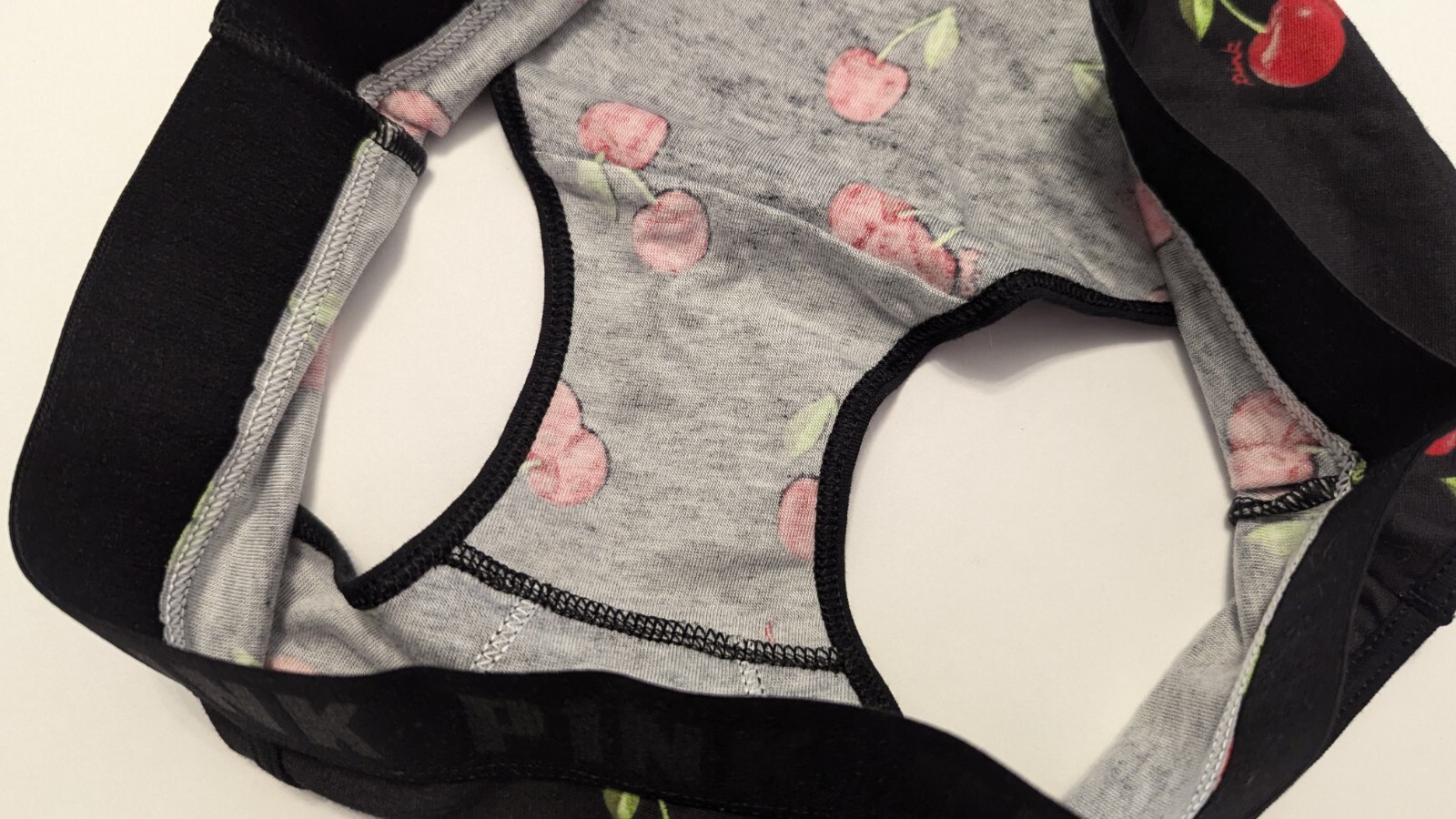 New Victoria’s Secret PINK Cherry Hipster Panties Vintage NWT M 2019 Cheeky 🍒
