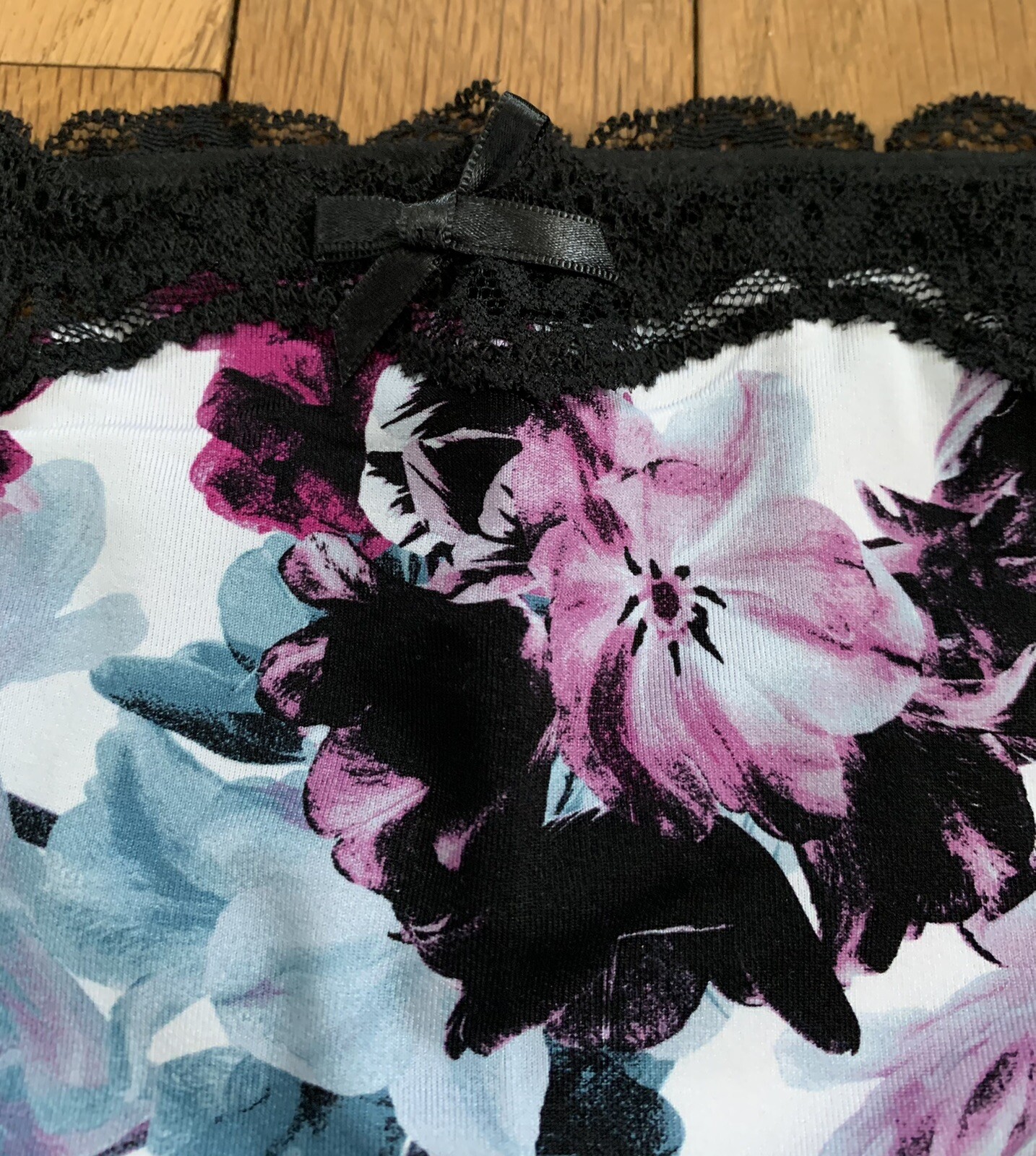NWT 14/16 Lane Bryant Cacique Strappy Cage Back Tanga Panty Pink Blue Black Lace