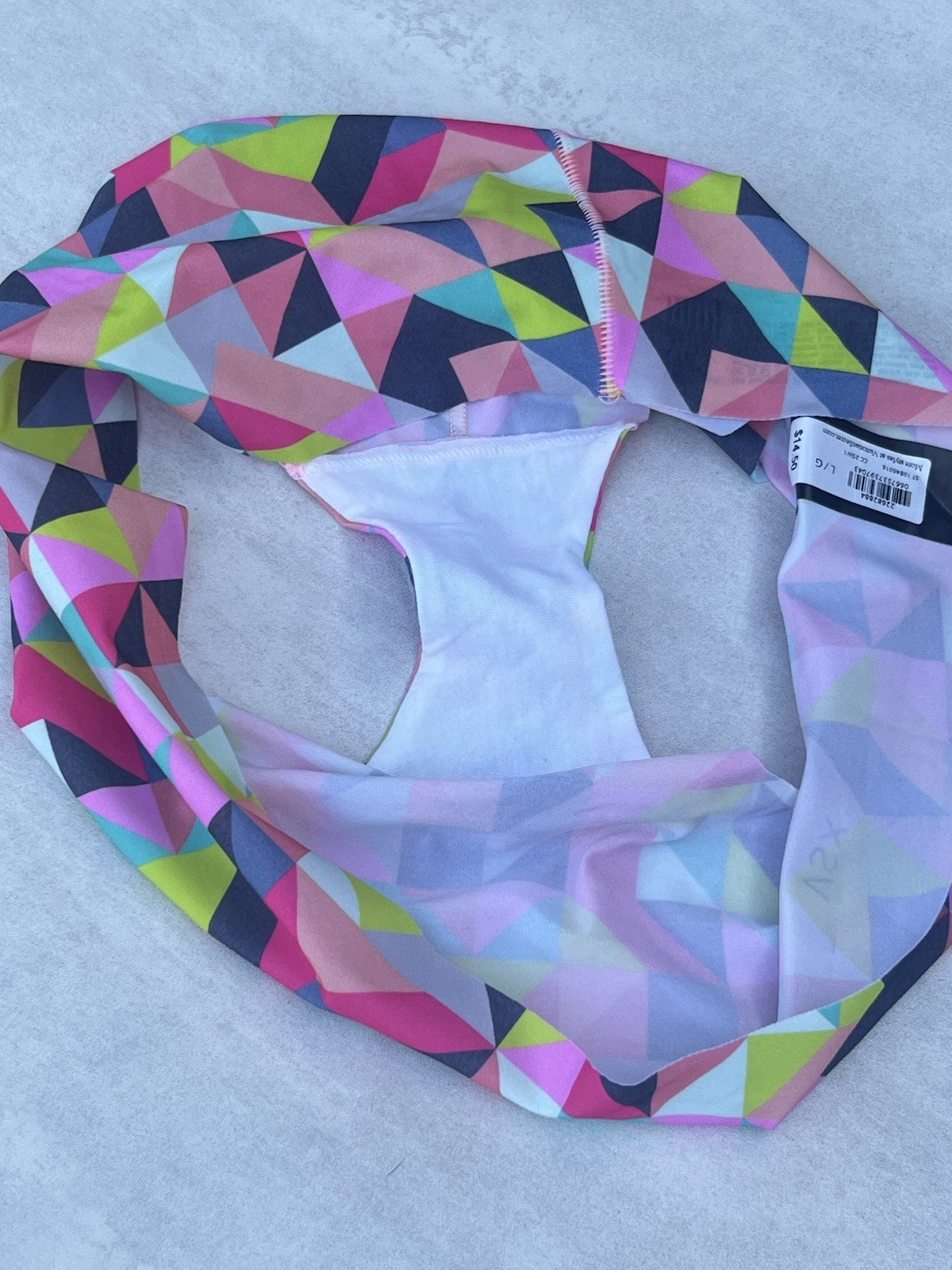 Victoria’s Secret VSX Silky Smooth Sport Yoga Panty Neon Geo Seamless No Show
