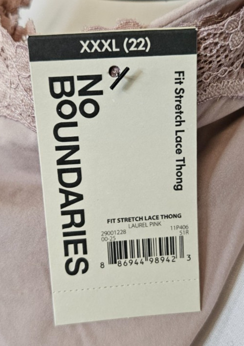 No Boundries Panties -2 Pairs – Size XXXL (22) – NWT