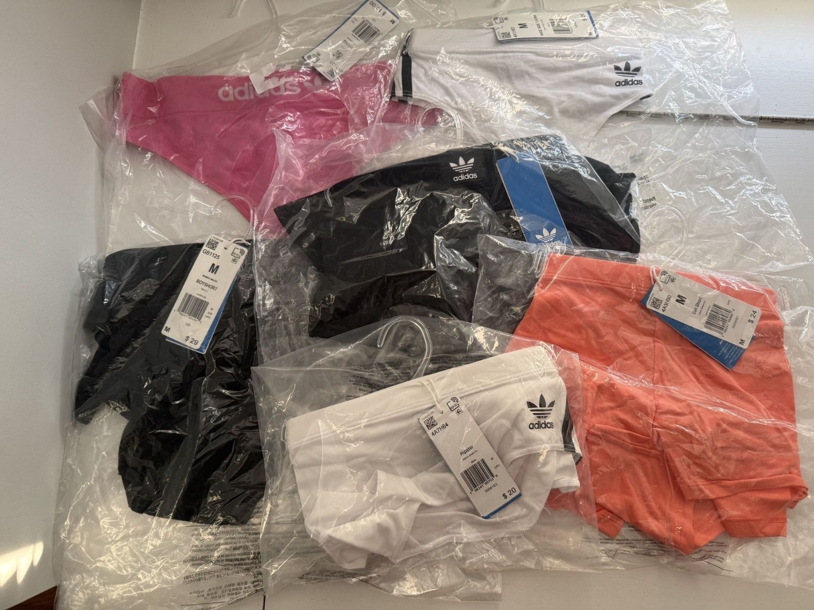 NWT Adidas Lot of 6 Variety Womens Underwear Size Medium $140 [jb]