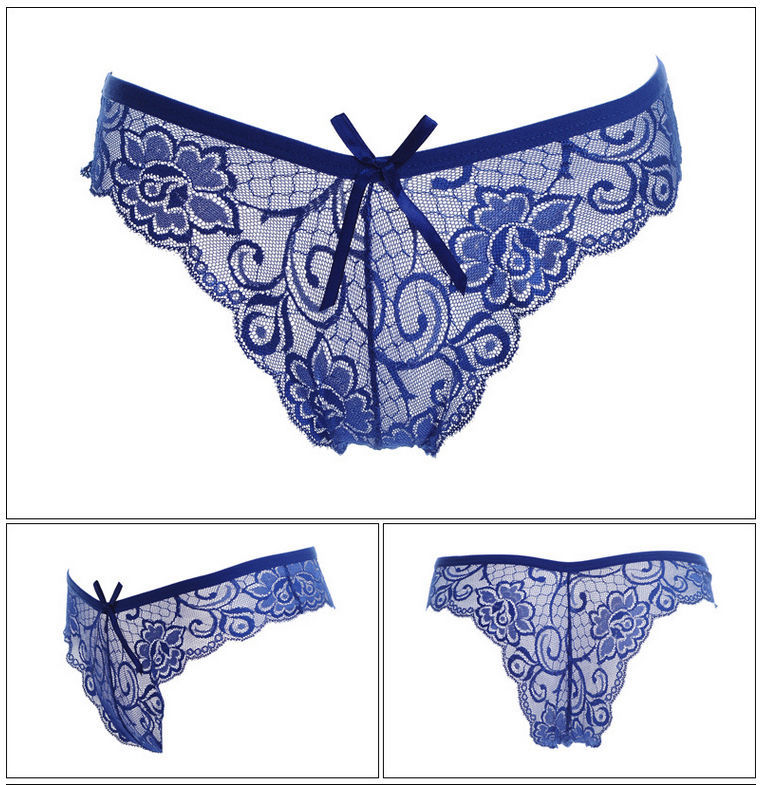 Women’s Sexy Flower Lace Panties Seamless Panty Hollow Briefs Free Size 7 Colors