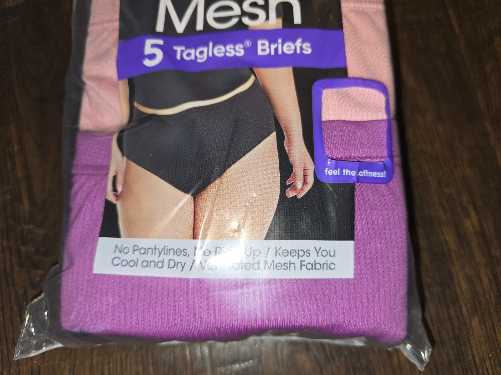 Hanes Just My Size Womens Breathable Mesh Brief Underwear 5 pk Sz 1X 2X 3X 4X 6X