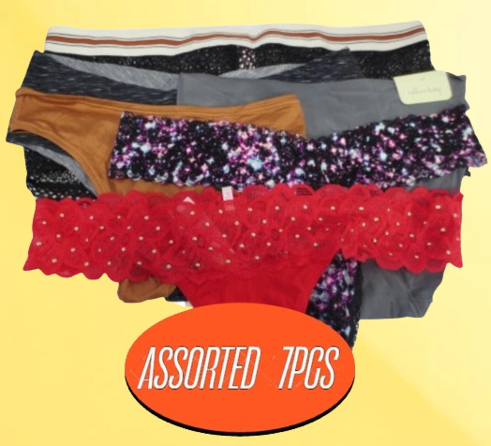 VICTORIA’S SECRET & PINK PANTIES ASSORTED STYLES NWT SIZE: M 7PCS SET