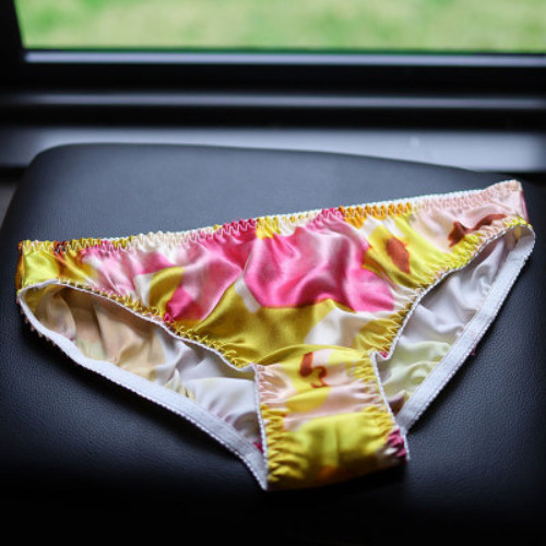 Womens Silk Panties Floral Pattern Lady Underwear Briefs Bottom Lovebay On Sales