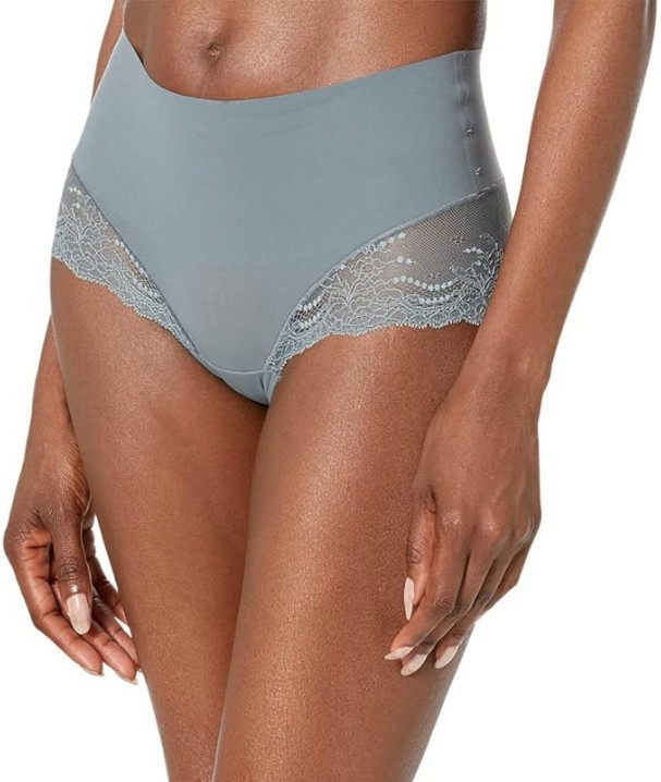 Spanx L34519 Womens Hazy Grey Undie-Tectable Lace Hi-Hipster Panty Size XL