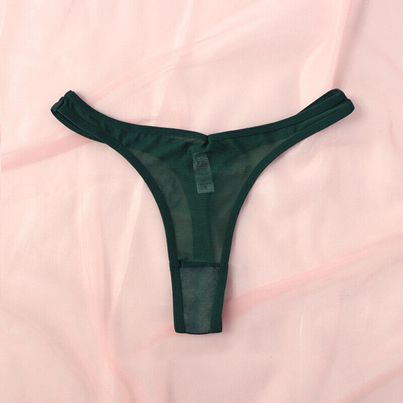 1/5 Pack Lot Womens Sheer G-string Panties Thongs See Through Briefs Underwear