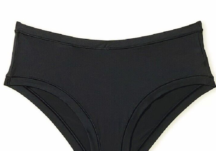 XL NOIR BLACK Everyday NO SHOW Stretch Victorias Secret PINK Hipster Brief Panty