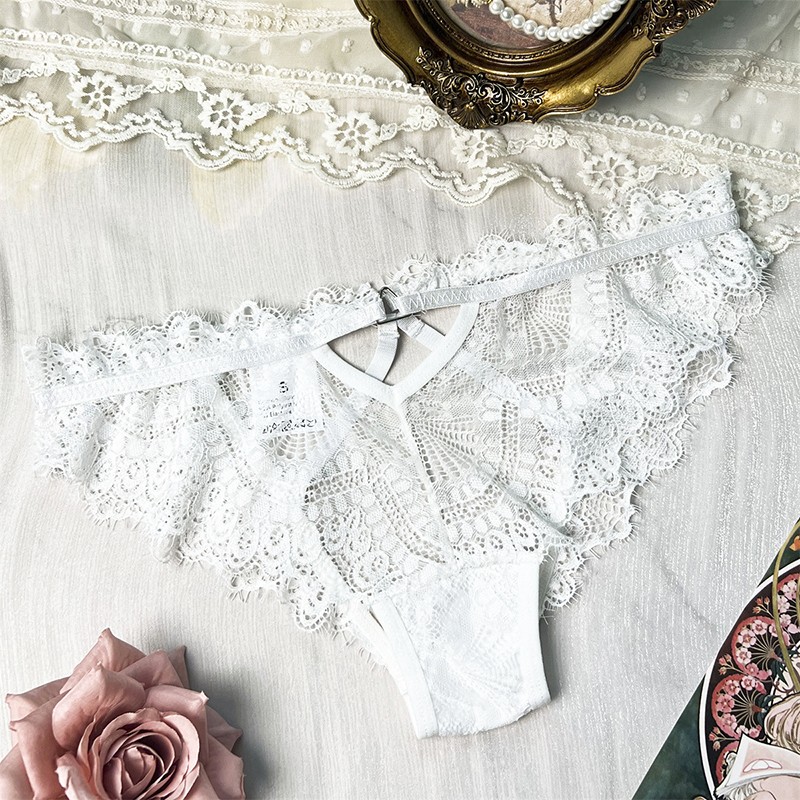 Pack Of 3 Sexy Womens See Through Lace Panties Briefs Lingeries Ladies Underwear