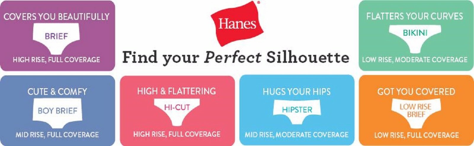 Hanes® Women’s 4 packs Hi-Cut ” 100% Cotton” NEW!!!!