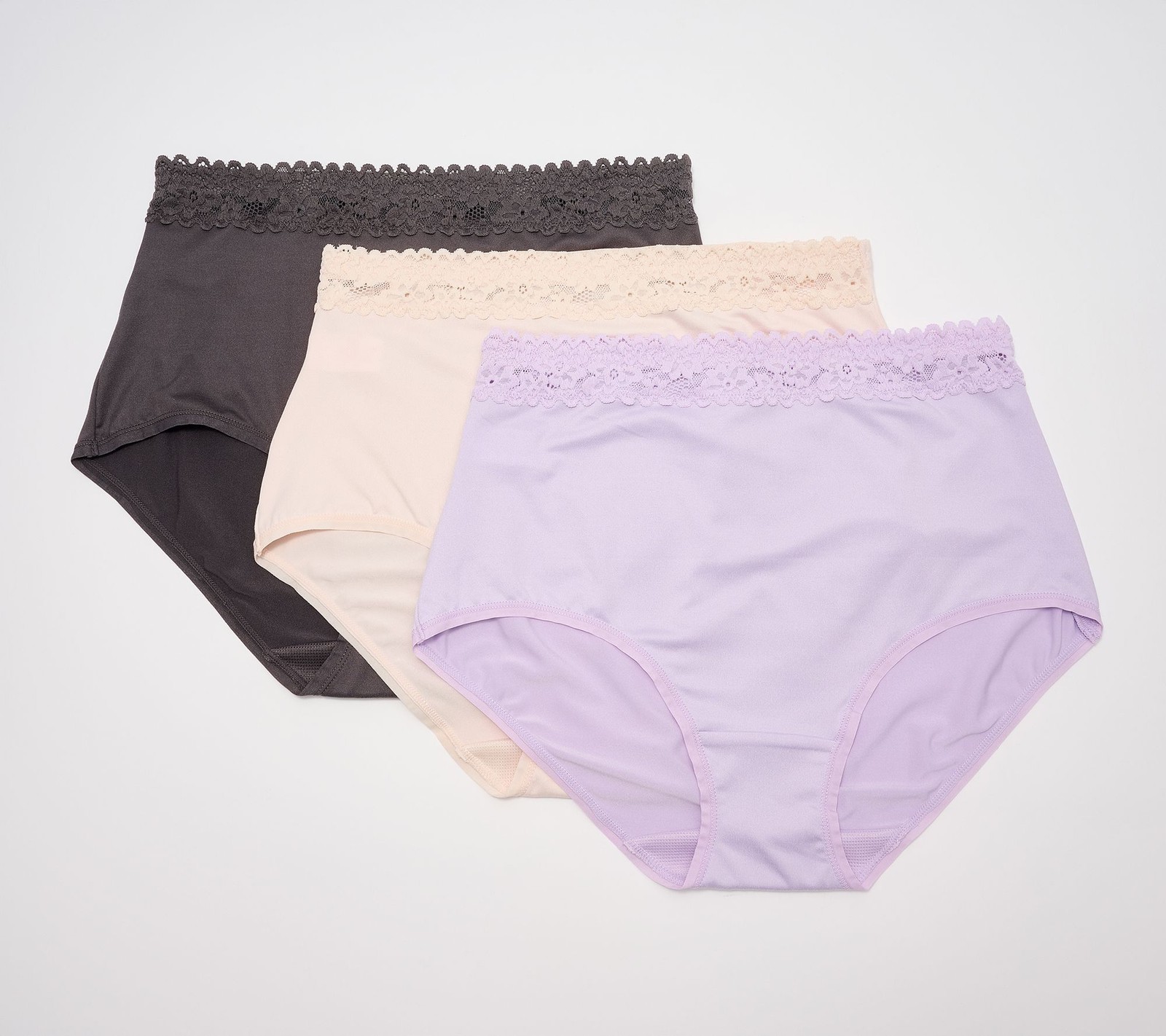 Gloria Vanderbilt Women’s Panties Sz M Make Your Vintage White Melange A716653