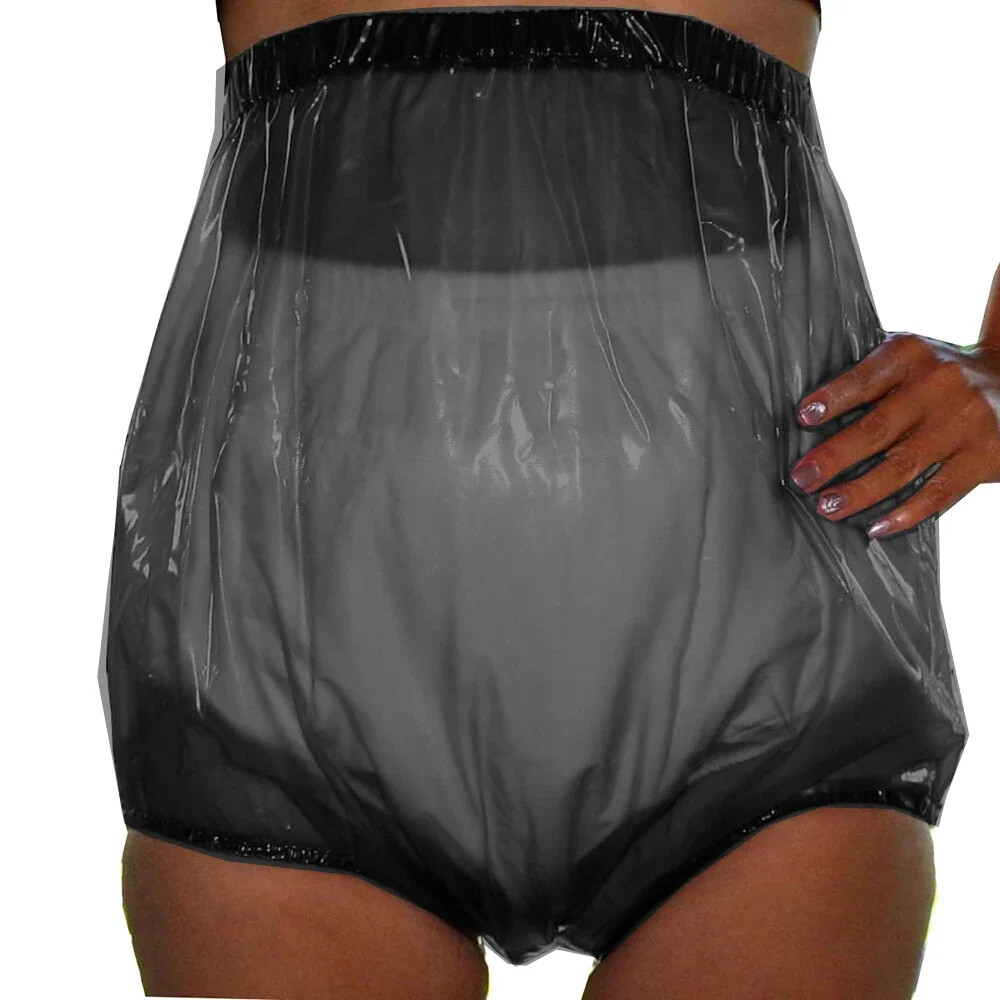 Transparent PVC Diaper Pants for Adult Transparent Shorts See Through Panties