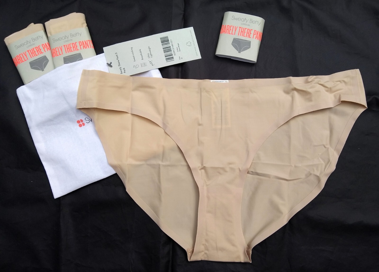 Sweaty Betty Knickers Pants Barely There 3 Pack Nude White Size XS – 3XL 8-22