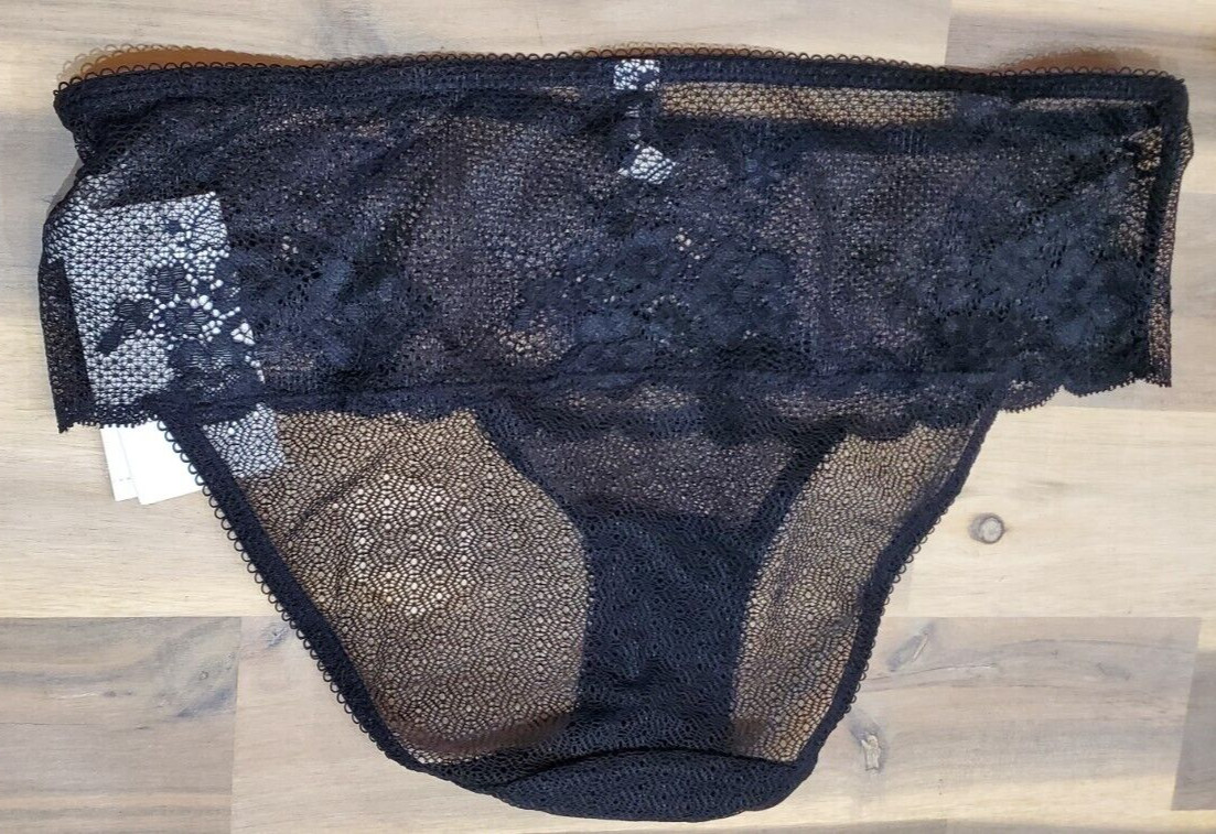 Women’s Jason Wu Sexy Floral Lace Hipster Black Size Medium