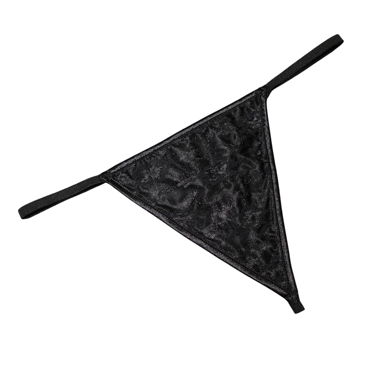 Black Sexy Gothic Thong G-String with Lace Detail Plus 2XL