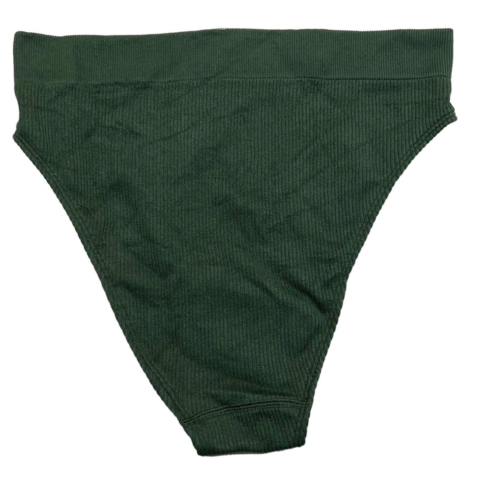 NWT AERIE High Cut Bikini Pantie Underwear Sz XS-M-L-XL Forest Green Ribbed