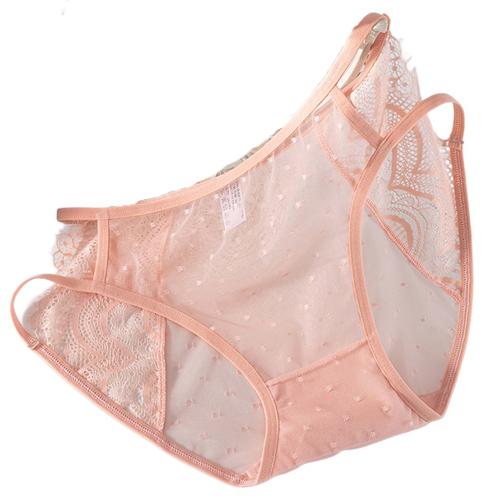Triangular Lace Panties for Women Breathable Mesh Underwear for All Seasons