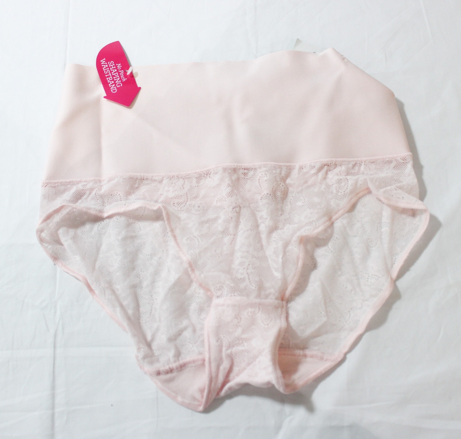 Maidenform Women’s Firm-Control Shaping Lace Brief Panty ZG3 Sandshell Large NWT