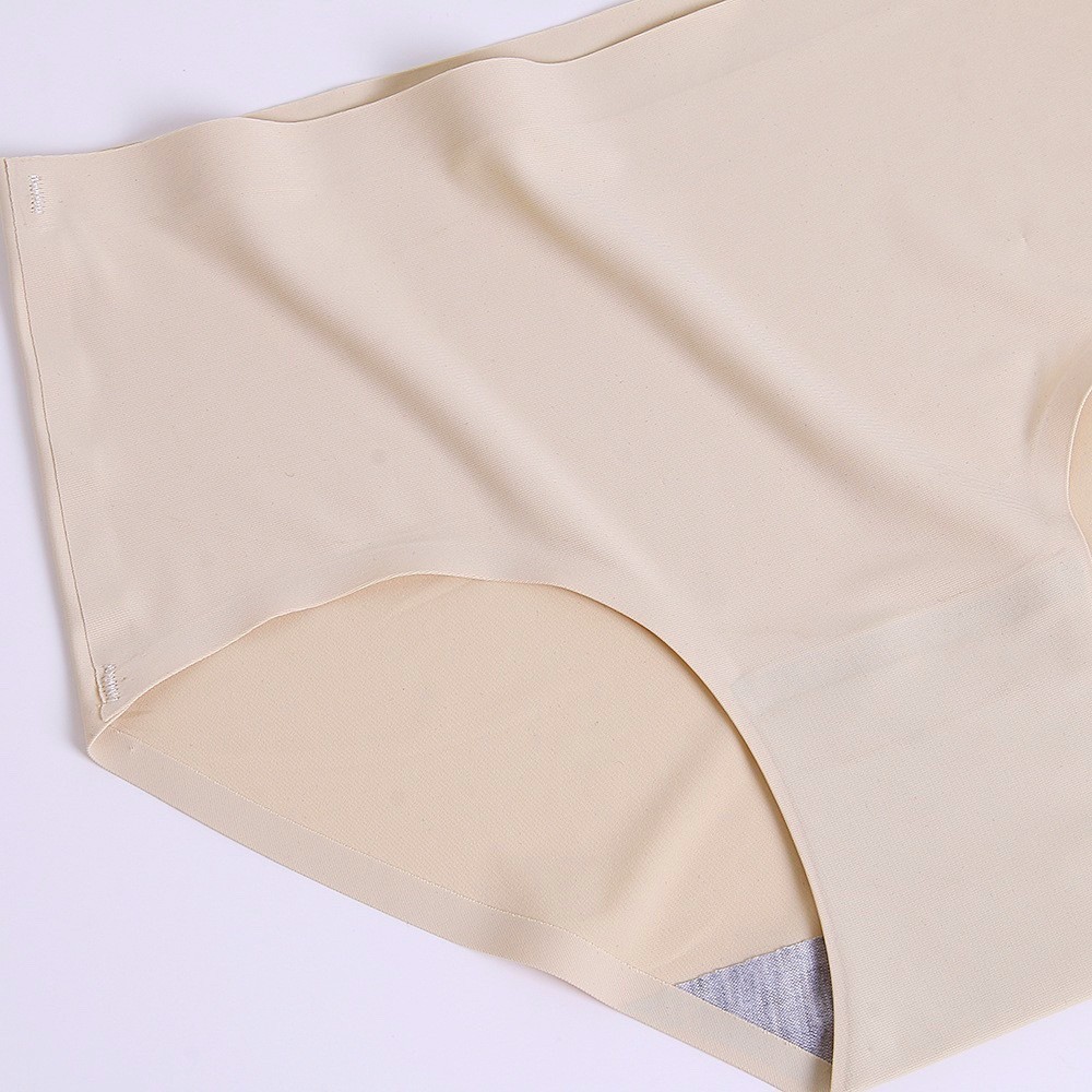2 Pack Women’s Seamless Briefs Panties Beige Solid Breathable No Show Comfort