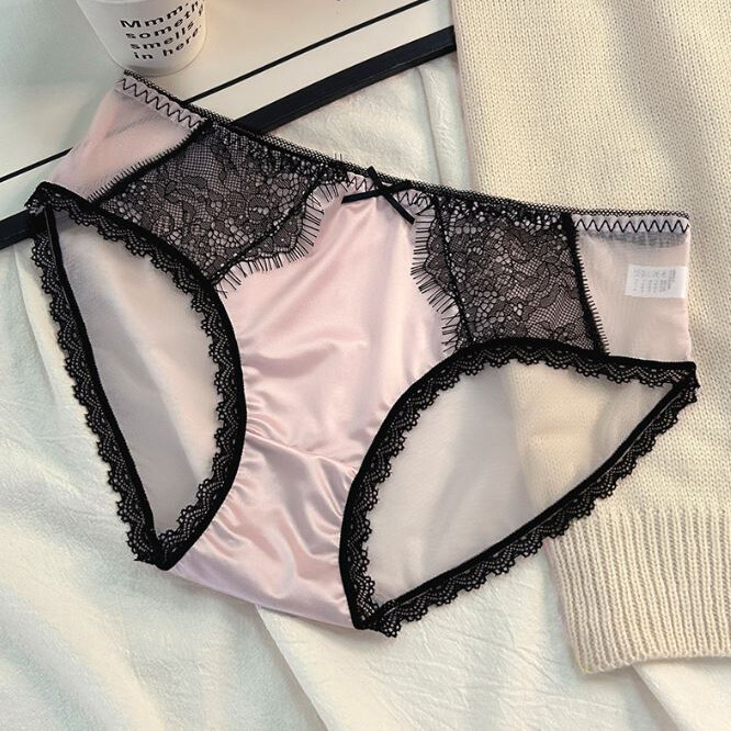 1 or 5 Pack Lot Womens Vintage Lace Satin Panties Underwear Sheer Brief Lingerie