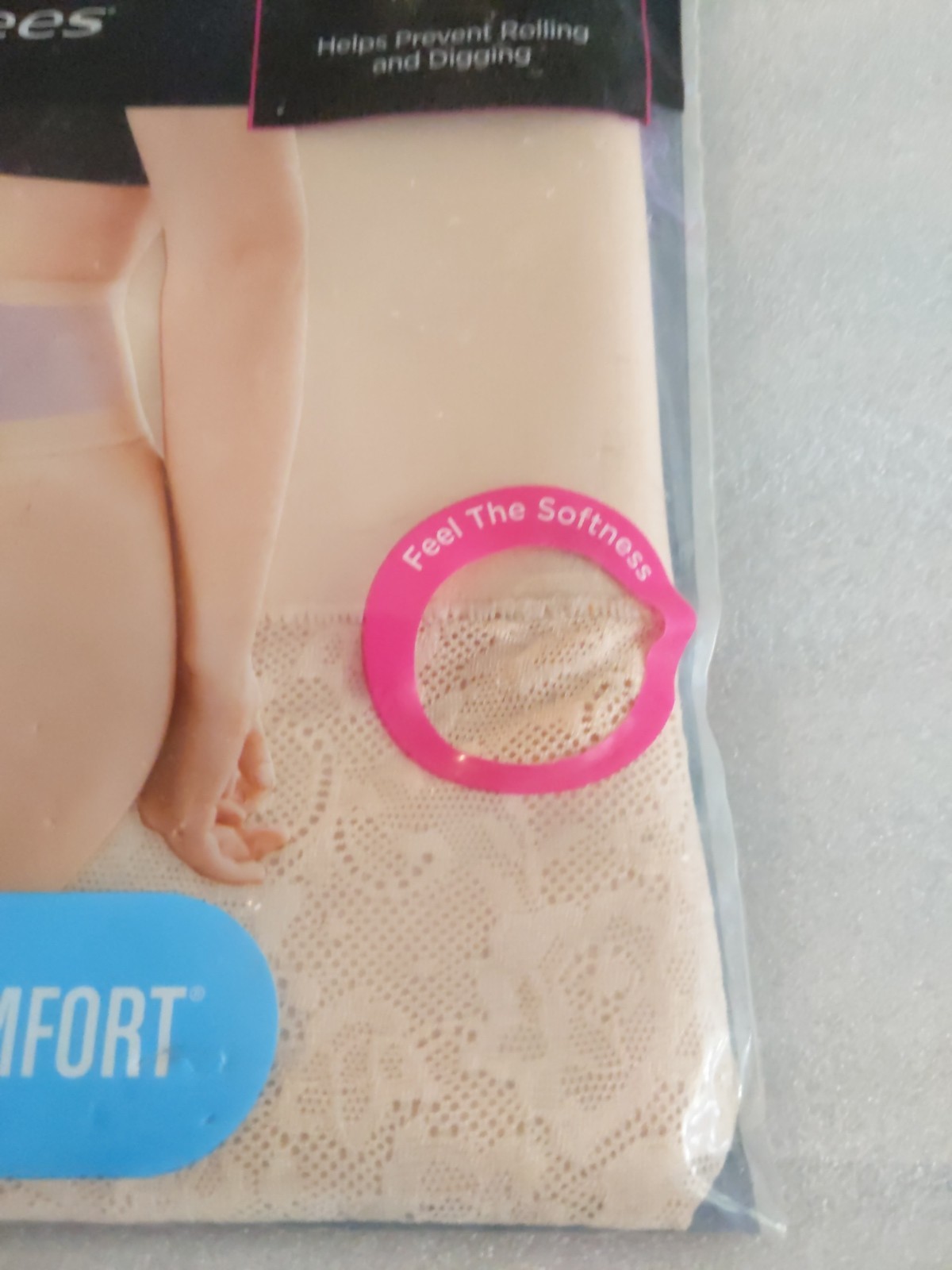 Maidenform Flexees Plus Size 22 24 Women’s Beige Lace Thong Panty Undies 3XL New