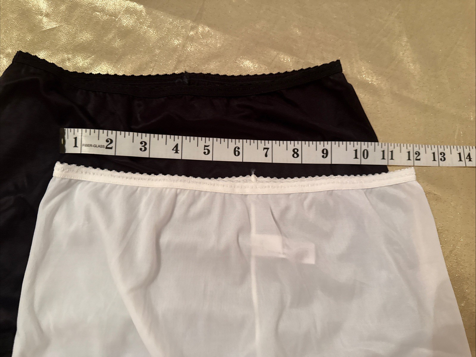 NEW 2 Pair Bali Skimp Scamp Briefs Panties #2633 One Black One White Size XL/8