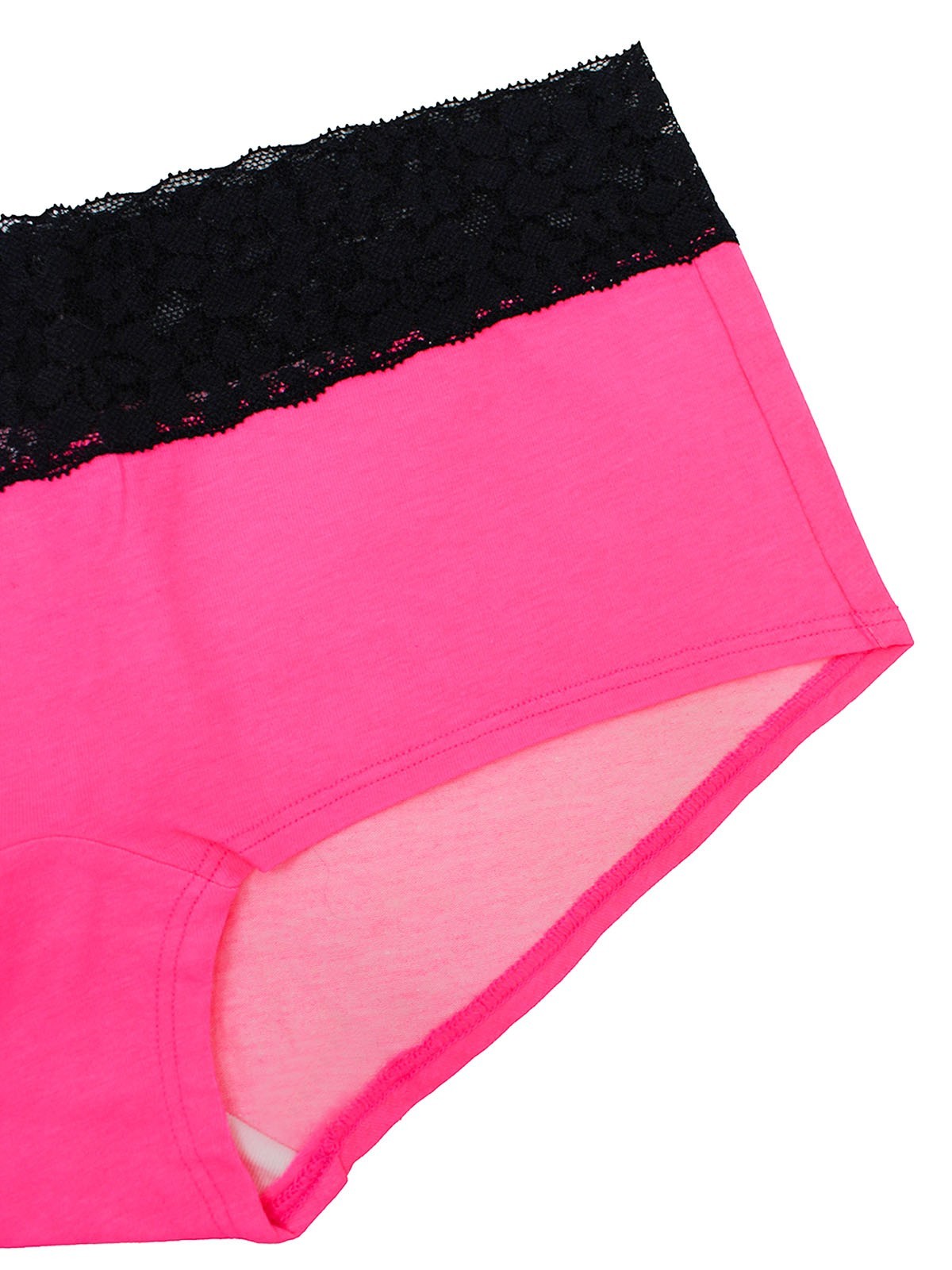 Ex Victorias Secret Neon Pink Contrast Lace Shortie Size 12/14,16,18